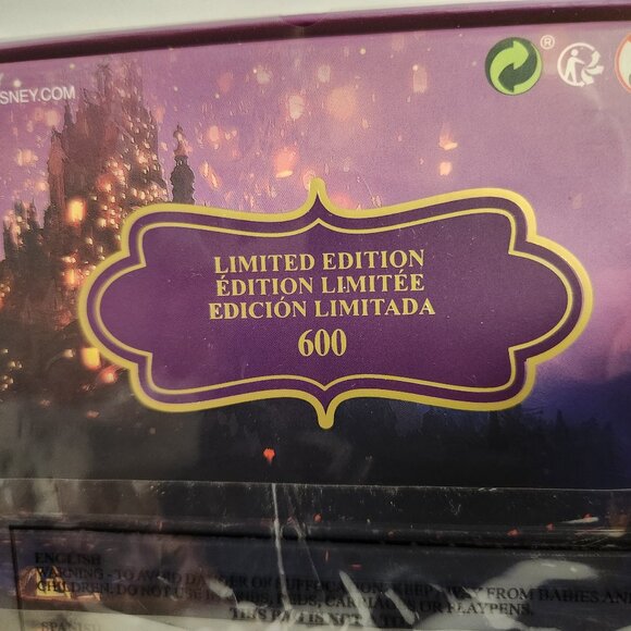 Loungefly Disney Tangled Pin LE 600 Rapunzel Pascal 3" Sliding Enamel Pin New - Picture 4 of 4